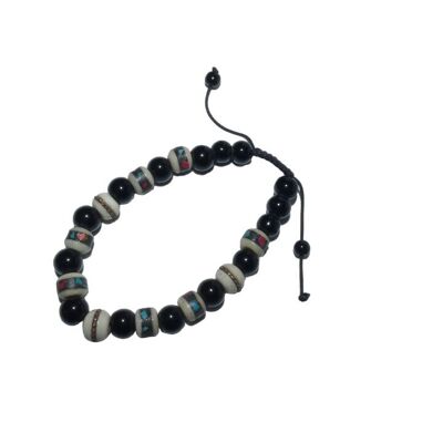 Bracelet de perles de pierre colorées