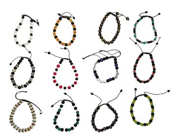 Bracelet de perles de pierre colorées 2