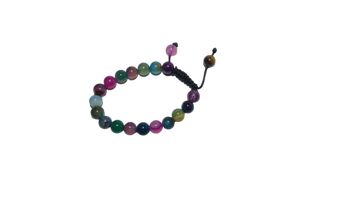 Bracelet de perles de pierre colorées 5