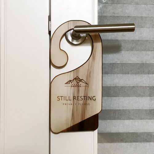 Customized Wooden Door Hanger - Signs - Hotel - Do not Disturb Sign