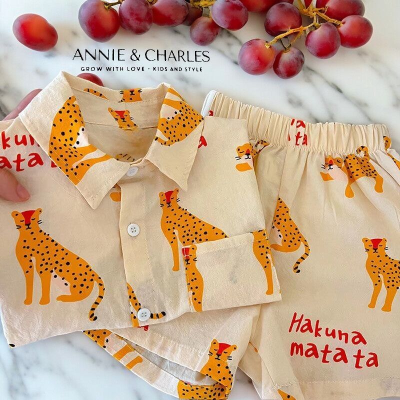 Conjunto de verano confeccionado en algodón CHEETAH