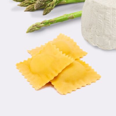 ASPARAGUS RAVIOLI & cream cheese