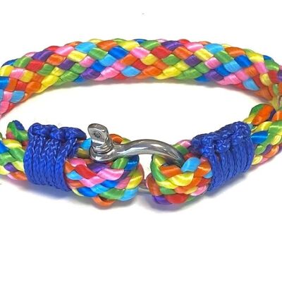 Men's rainbow bracelet paracord