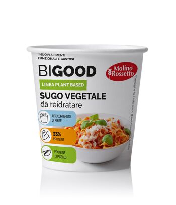 Tasse instantanée de sauce bolognaise végétale avec protéines de pois texturées - 53 g 1