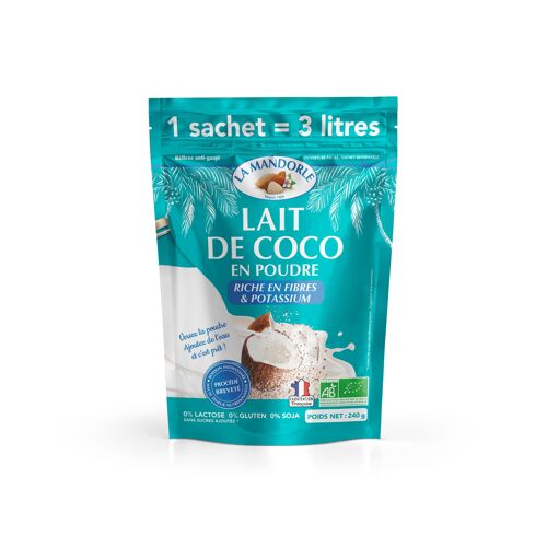 Lait de Coco en poudre - 240g : 3L
