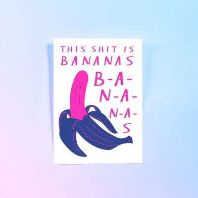 Postkarte Diese Scheiße ist Banane