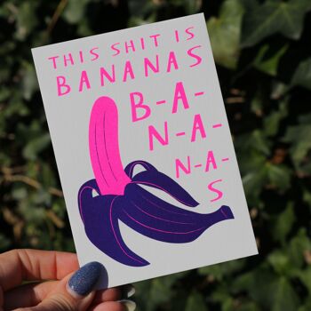 Carte postale Cette merde c'est des bananes 3