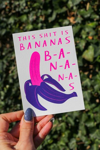 Carte postale Cette merde c'est des bananes 6