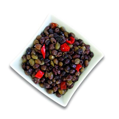 BLACK OLIVES Leccino
 pitted