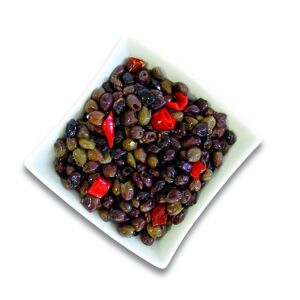 OLIVES NOIRES Leccino 
 dénoyautées