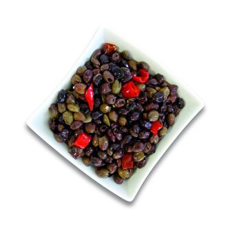 OLIVES NOIRES Leccino 
 dénoyautées