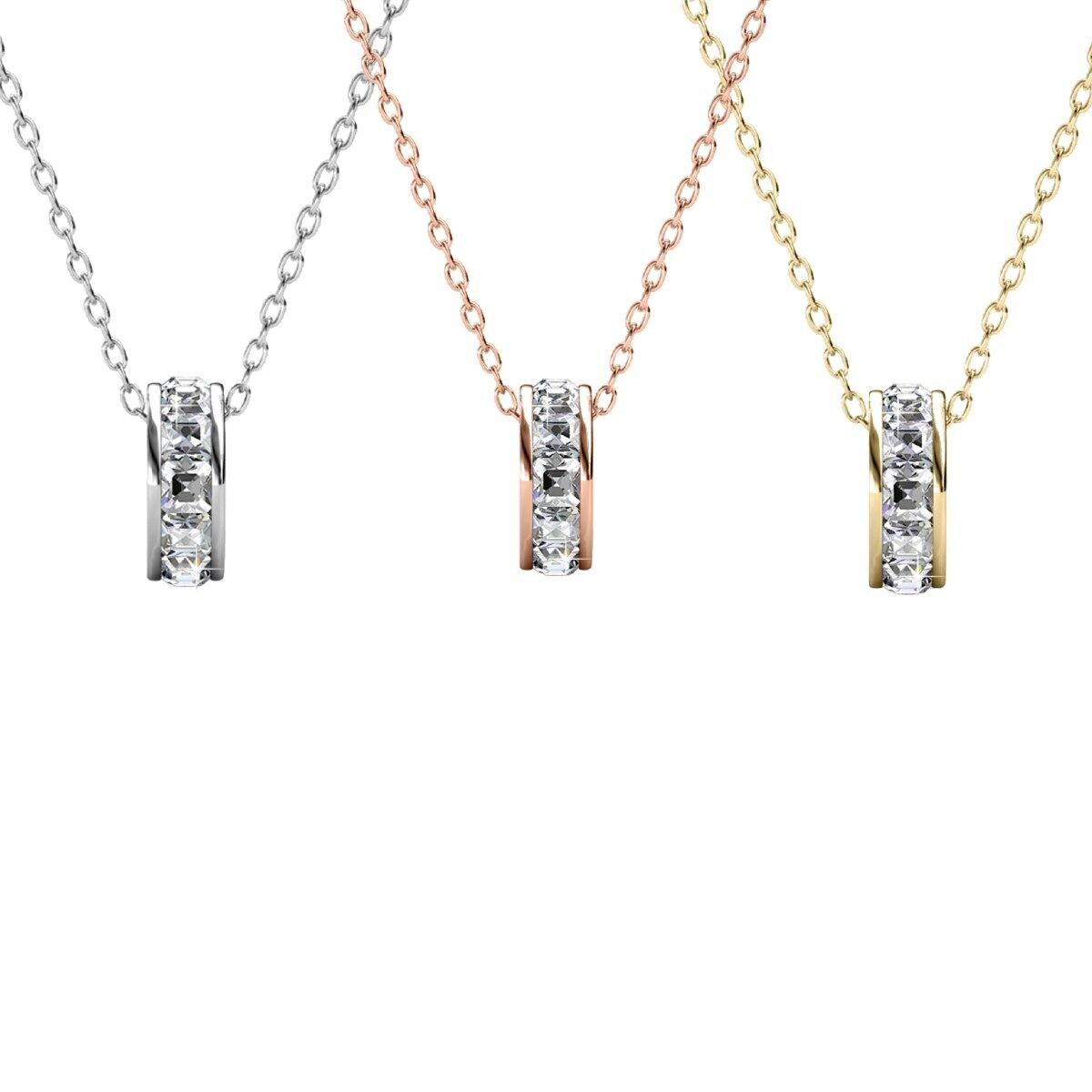 Pendenti Roller quadrati - Oro e cristallo