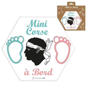 Adhésif Bébé à Bord ultra-résistant - Mini corses 2