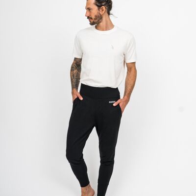 Tenue de Yoga Noir & Blanc | Pantalon & T-shirt IKARUS