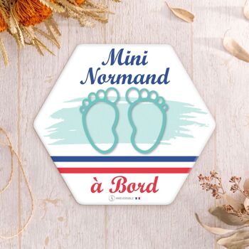 Adhésif Bébé à Bord ultra-résistant - Mini normand(es) 10