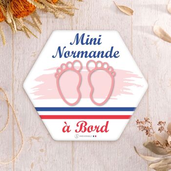 Adhésif Bébé à Bord ultra-résistant - Mini normand(es) 16