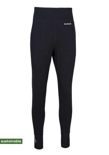 Tenue de yoga en coton bio & modal | Pantalon de yoga (noir) & T-shirt (blanc, imprimé gras) 6