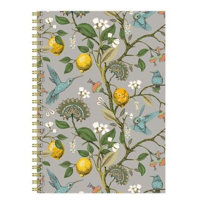 Notebook Hummingbird Grey