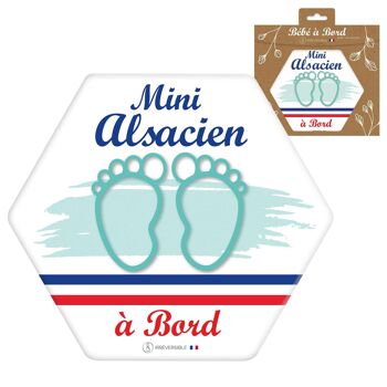 Adhésif Bébé à Bord ultra-résistant - Mini Alsacien(nes) 8