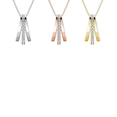 Aurielle Pendants - Gold and Crystal