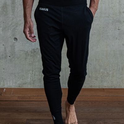 Pantalon de yoga NOIR en coton bio & modal
