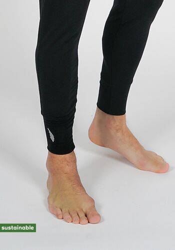 Pantalon de yoga NOIR en coton bio & modal 6