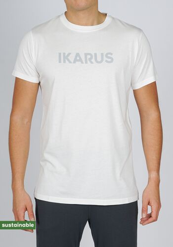 T-shirt de yoga en coton biologique et modal (blanc, imprimé gras) 2