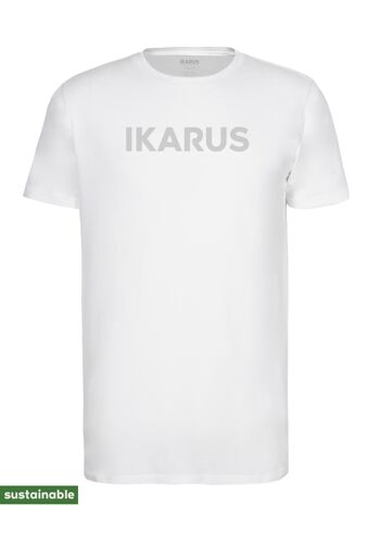 T-shirt de yoga en coton biologique et modal (blanc, imprimé gras) 5