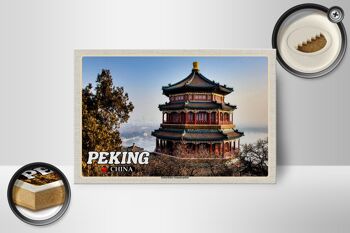Panneau en bois voyage 18x12 cm Palais d'été impérial de Chine de Pékin 2