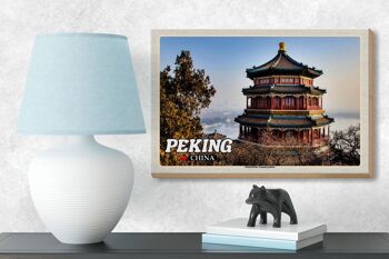 Panneau en bois voyage 18x12 cm Palais d'été impérial de Chine de Pékin 3