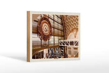 Panneau en bois voyage 18x12 cm Paris France Musée d'Orsay musée d'art 1