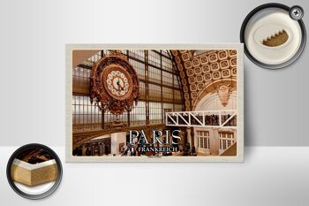 Panneau en bois voyage 18x12 cm Paris France Musée d'Orsay musée d'art 2