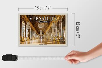 Panneau en bois voyage 18x12cm Château de Versailles France de l'intérieur 4
