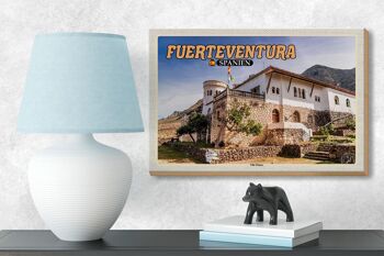 Panneau en bois voyage 18x12 cm Fuerteventura Espagne Villa Hiver 3