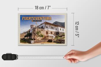 Panneau en bois voyage 18x12 cm Fuerteventura Espagne Villa Hiver 4