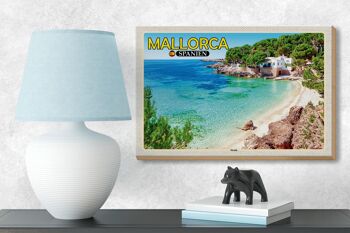Panneau en bois voyage 18x12 cm Majorque Espagne plage vacances à la mer 3