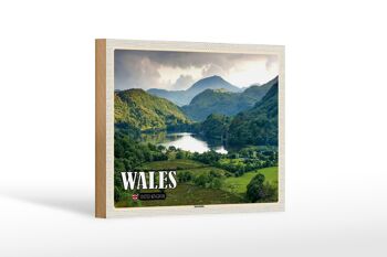 Panneau en bois voyage 18x12 cm, décoration du parc national de Snowdonia du pays de Galles 1