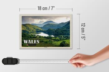 Panneau en bois voyage 18x12 cm, décoration du parc national de Snowdonia du pays de Galles 4