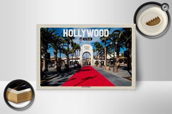Panneau en bois voyage 18x12 cm Hollywood USA Universal Studios 2