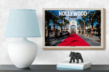 Panneau en bois voyage 18x12 cm Hollywood USA Universal Studios 3
