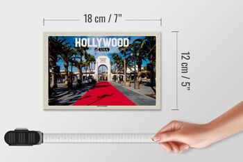 Panneau en bois voyage 18x12 cm Hollywood USA Universal Studios 4