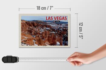Panneau en bois voyage 18x12 cm Las Vegas USA décoration Bryce Canyon 4