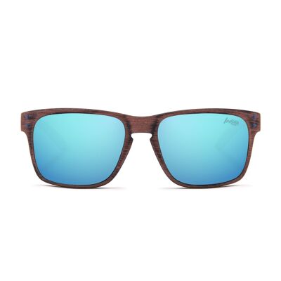 The Indian Face Freeride Holz / Blaue Sonnenbrille