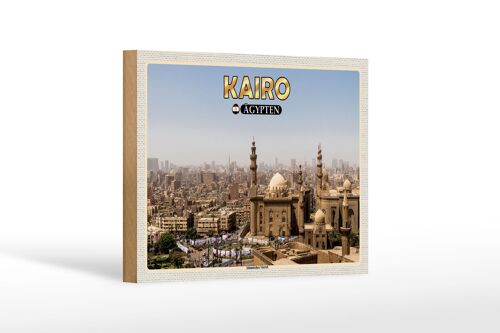 Holzschild Reise 18x12 cm Kairo Ägypten Islamisches Viertel