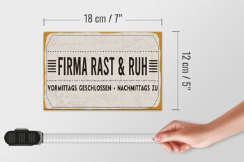Panneau en bois indiquant 18x12 cm société Rast & Ruh Afternoon pour la décoration 4