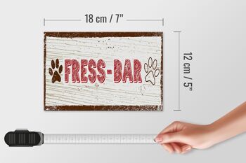 Panneau en bois avis 18x12 cm bar alimentaire décoration chien 4