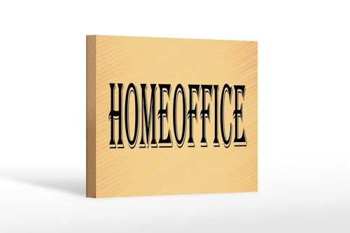 Holzschild Hinweis 18x12 cm Homeoffice Dekoration