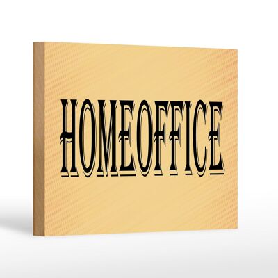 Wooden sign note 18x12 cm home office decoration