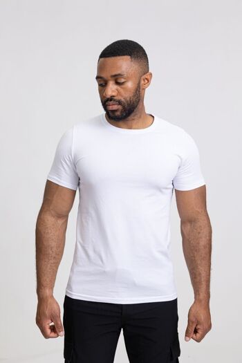 T-shirt homme uni col rond TX816-2 2