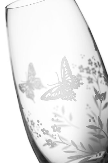 Vase papillon gravé Diamante - 25 cm de haut 2